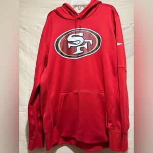 Nike Red San Francisco 49ers Hoodie with Team Logo Size L